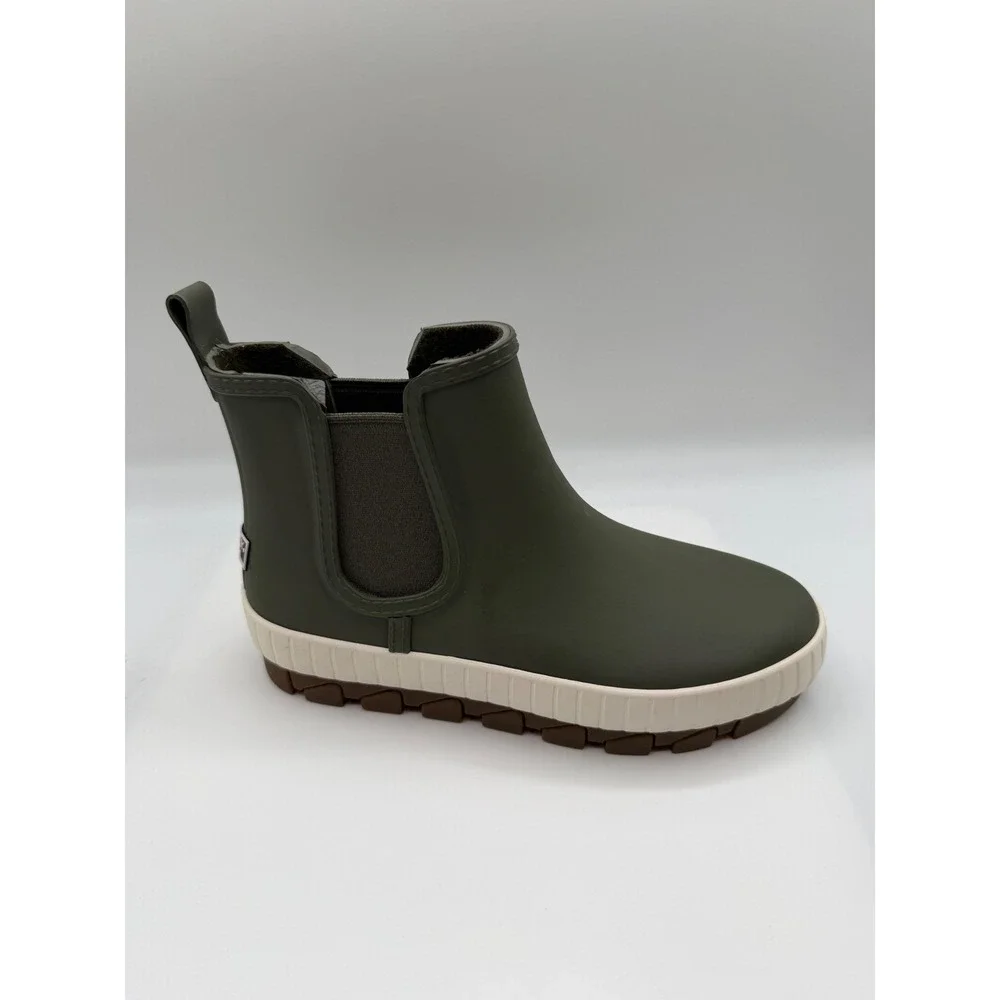 Sperry Torrent Chelsea Boots, Women's 6, Olive Waterproof Rubber Rain, NEW/DEF.
